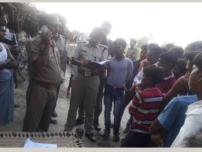 three teenaged girls drowned in pond in sitapur.