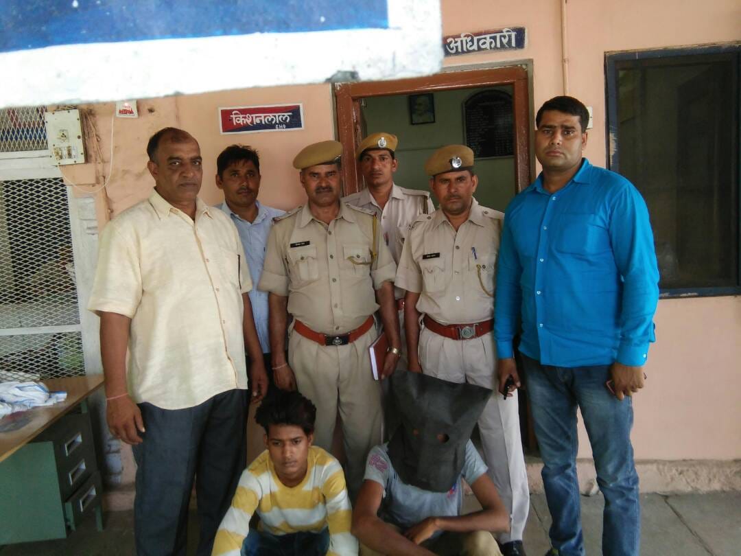Two accused arrested for robbing two trains by arms in rajasthan