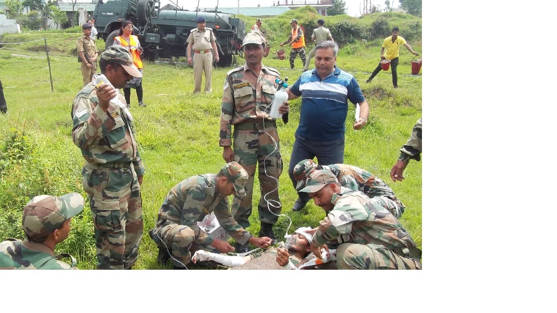 Fire moccillated on Disaster Reduction Day