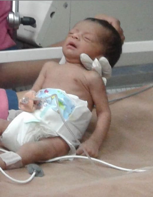 The newborn was thrown into the bushes