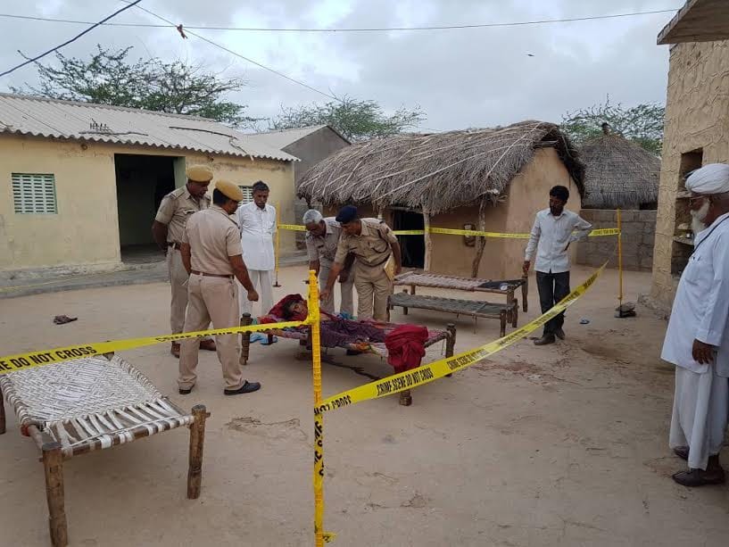 women murder in a village near barmer
