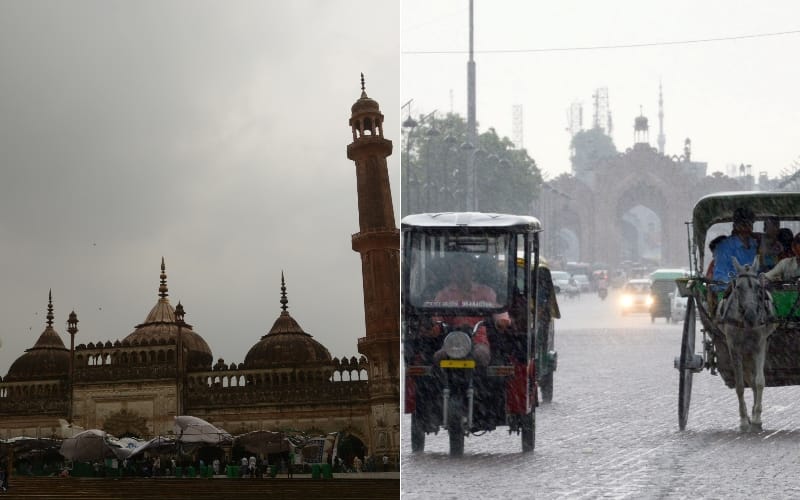 rain changed lucknow weather suddenly