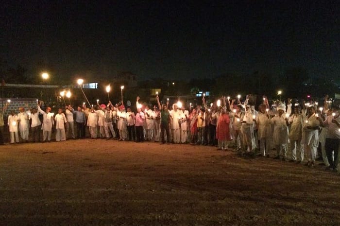 kisaan aandolan jaipur 