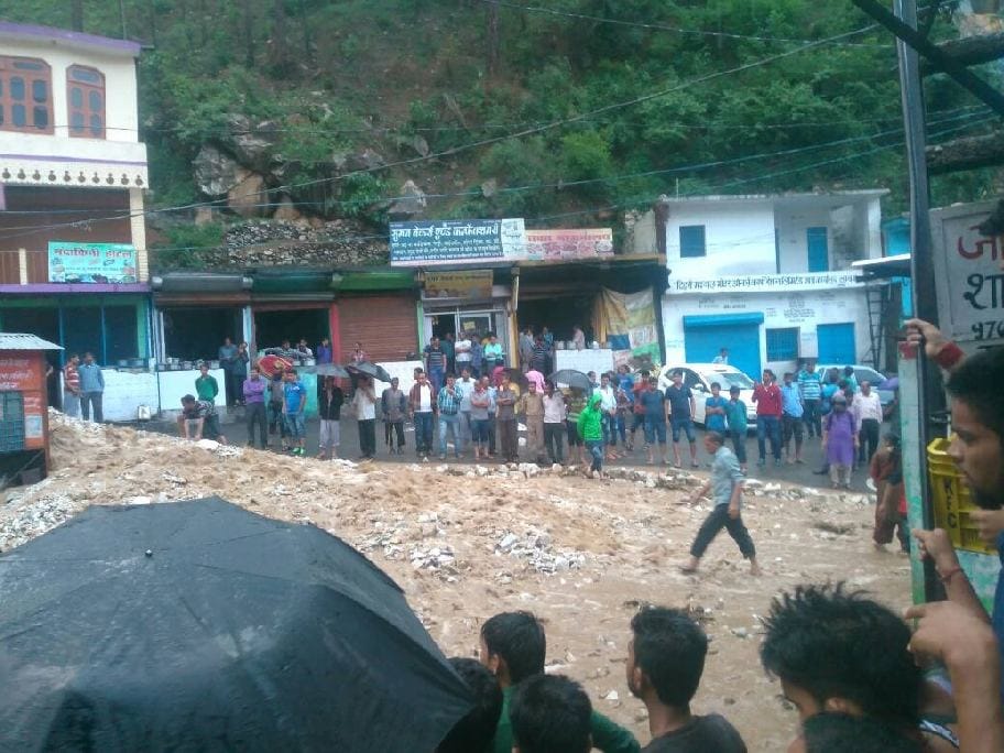 very heavy rain like disaster in tehri
