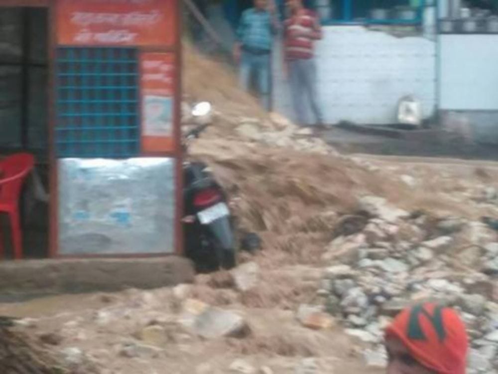 very heavy rain like disaster in tehri