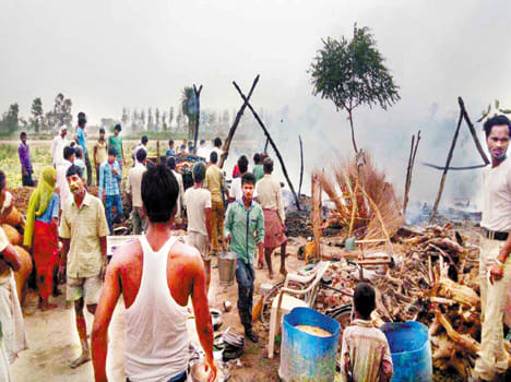 Fire in two houses, housekeeping ashes