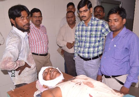 Daring son saved father from death