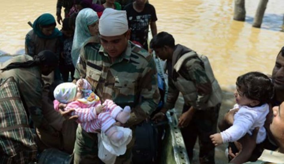 INDIAN ARMY STOOD WITH KASHMIR WHILE FLOODS