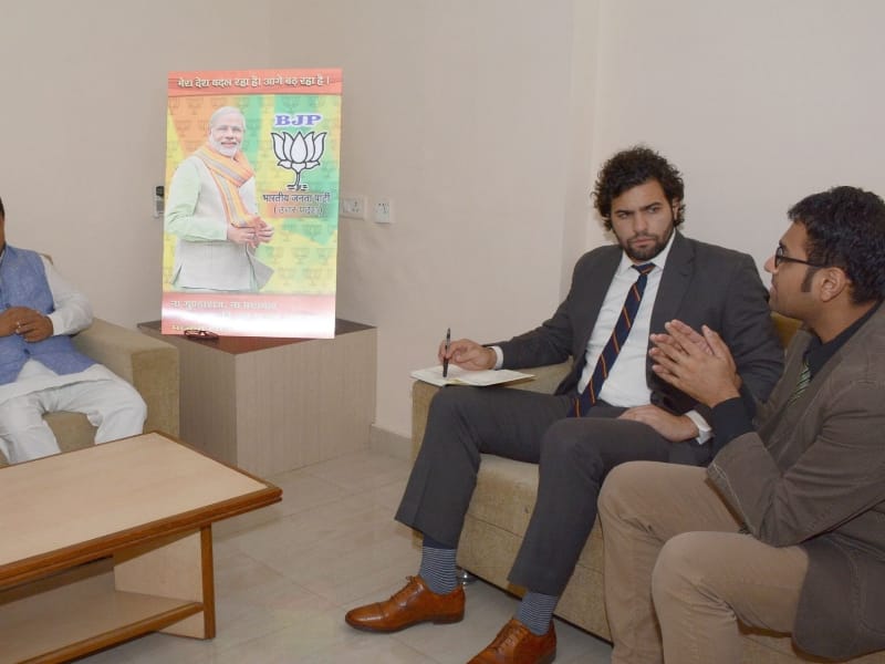  officers of american embassy visits BJP office.
