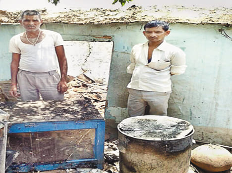 Fire in two houses, burnt millions of belongings