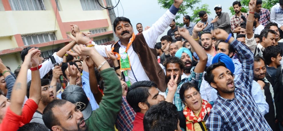 BJP Celebration after Shimla Municipal Corporation Election Results