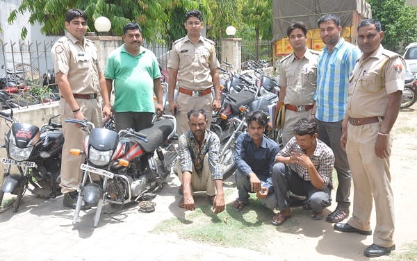 Three vehicle thieves arrested and18 motorcycles recovered