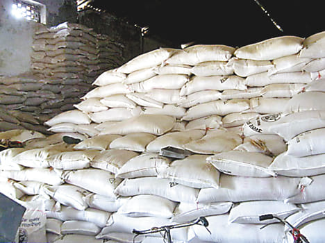 Only 54.75 percent of the wheat purchased