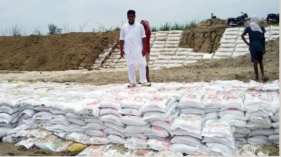 Less use of cement bags