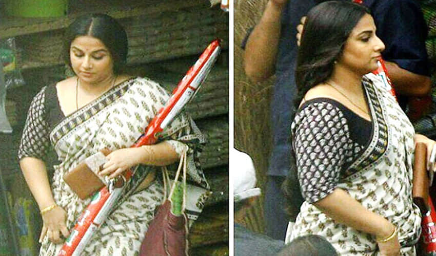 Actress Vidya Balan Look From 'Tumhari Sulu' Leaked