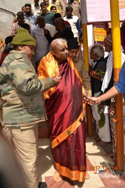 former prime minister HD deve gowda in badrinath dham