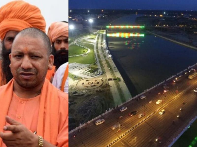 Chief minister yogi recommends CBI probe in gomati river front case.