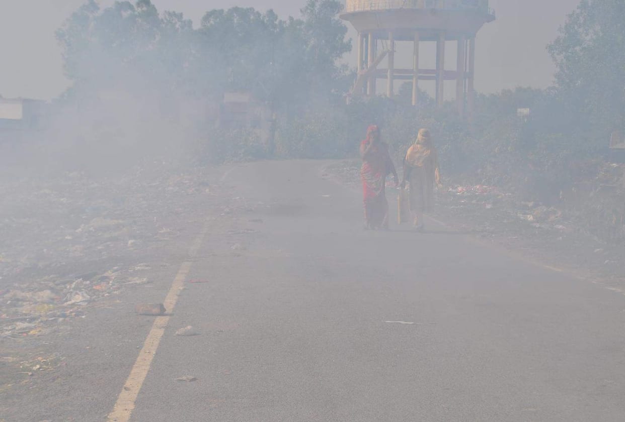 Health of people deteriorating with smoke