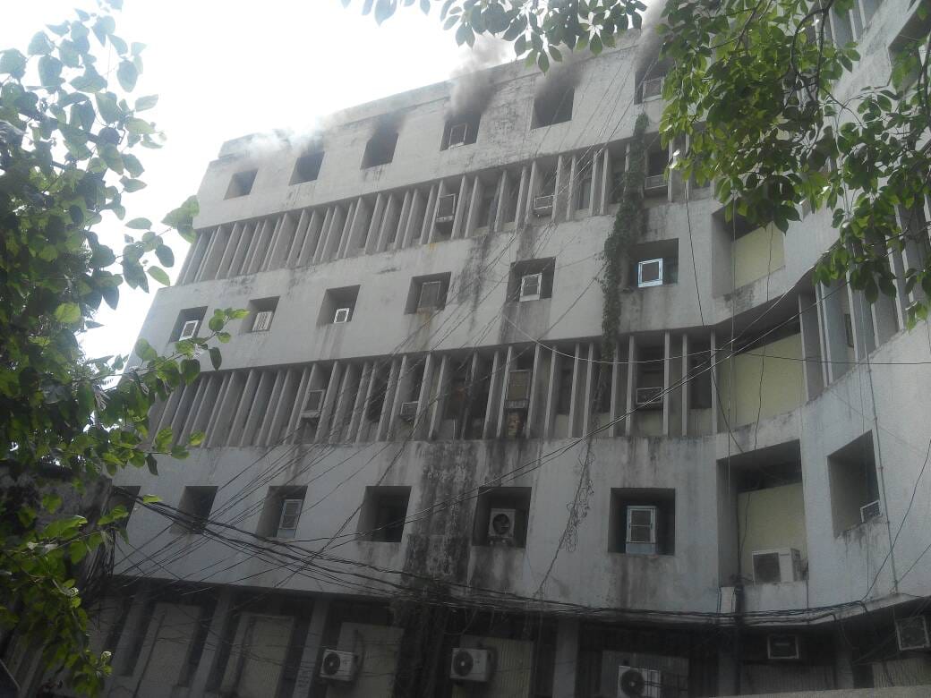  NRHM scam files burned in income tax office fire.