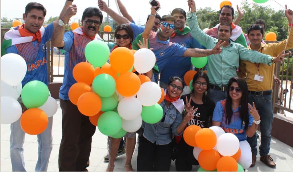 india vs pakistan champions trophy 2017 final match fans cheers team india