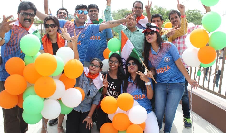  india vs pakistan champions trophy 2017 final match fans cheers team india