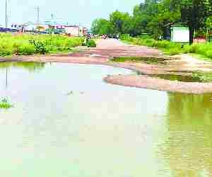 Water logging on Station road