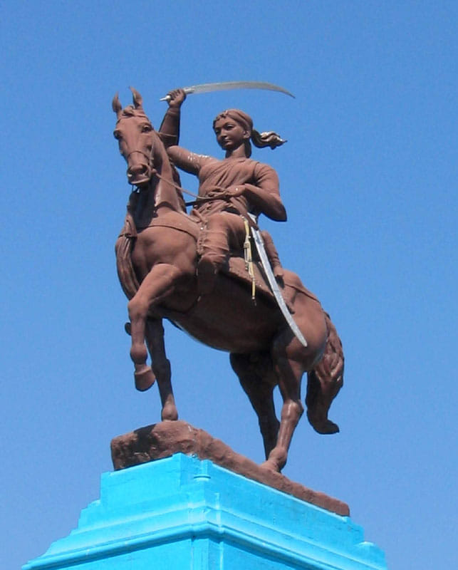 Rani's mausoleum lit in Gwalior with flame of Jhansi