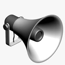 So the loudspeaker at 10 o'clock will not ring