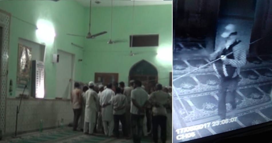 sonipat masjid murder live captured in cctv