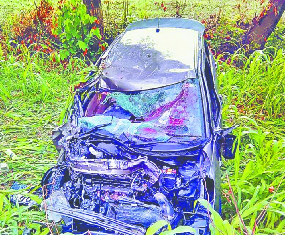 truck hit a car one dead and one injured