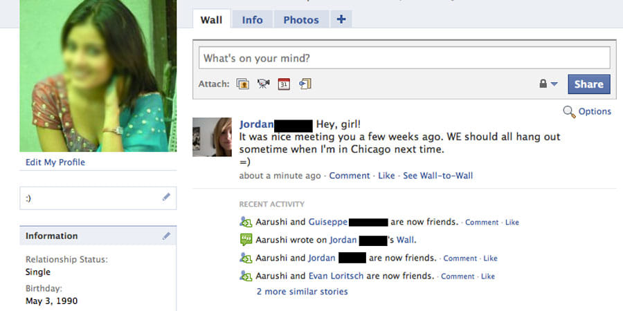 girl rejects love proposal Young boy creates fake facebook id on her name and post filthy comments