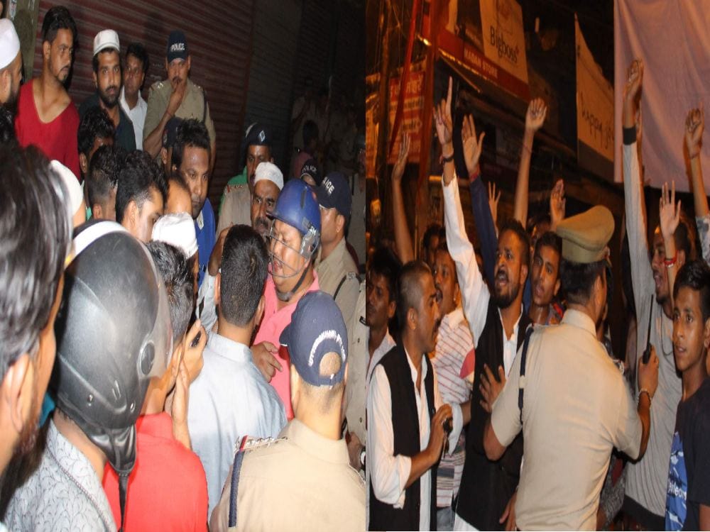 photos of fight two groups for Attack on religious place wall