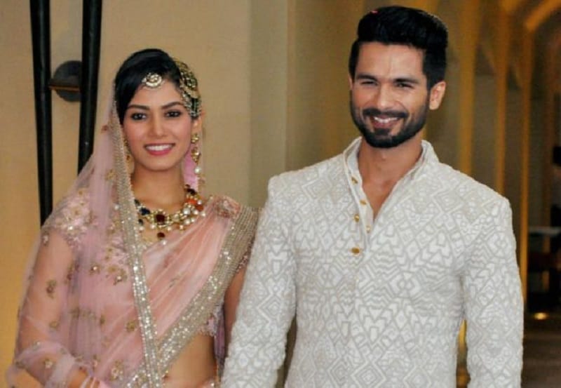 Shahid Kapoor and Mira Rajput looking adorable At A Wedding function 