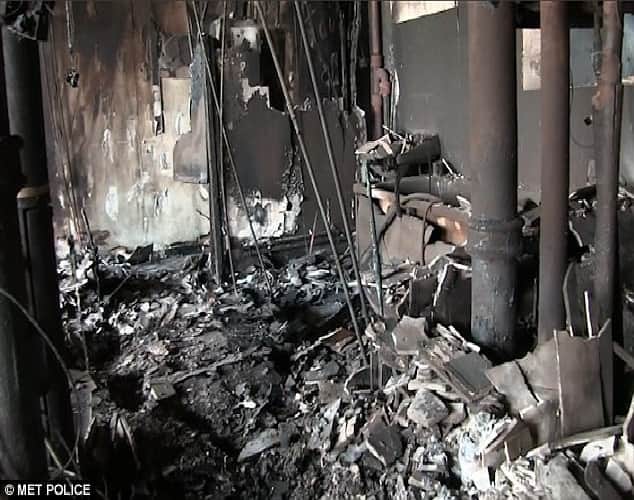 Photos of london Grenfell Tower after fire