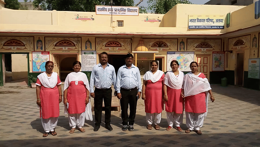 government school principle applied dress code for teachers in alwar 