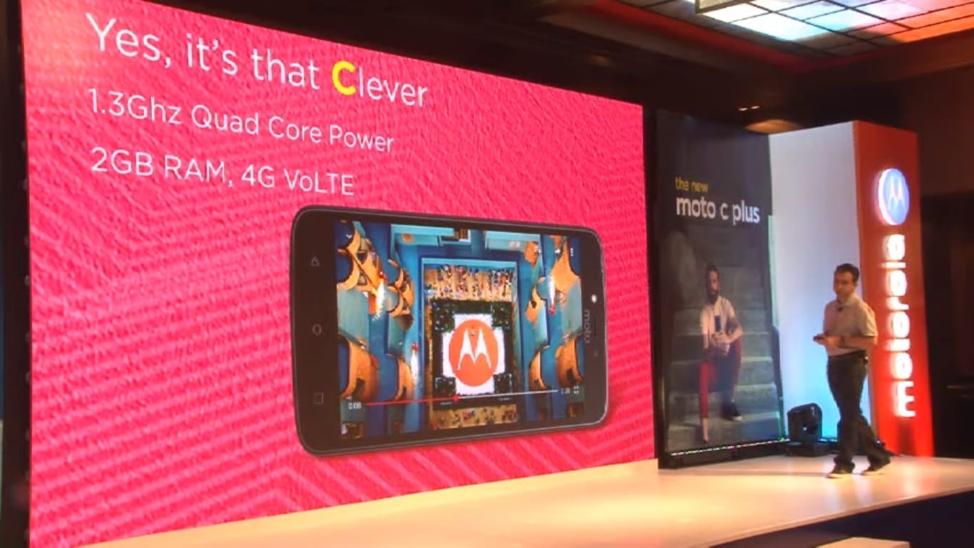 Moto C Plus Lauched in India at Rs 6,999 with 4000mAh battery
