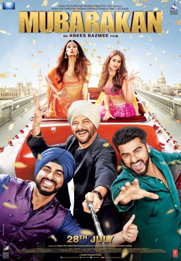 new poster of anil kapoor and arjun kapoor starrer mubarakan released as mubarakan selfie