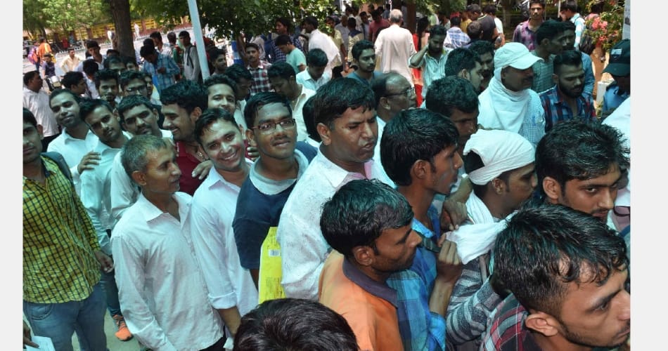unemployment, phd holders applying fro peon recruitment