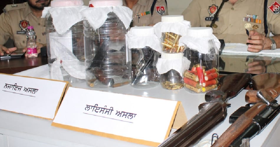 sangrur man fond of guns and to collect arms