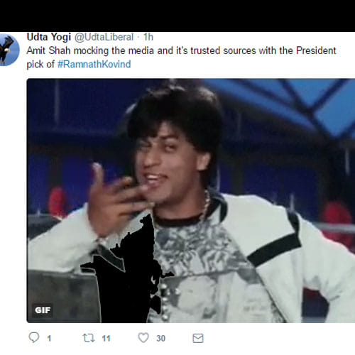 tweets and post are doing on NDA presidential candidate ramnath kovind after bjp annoucement