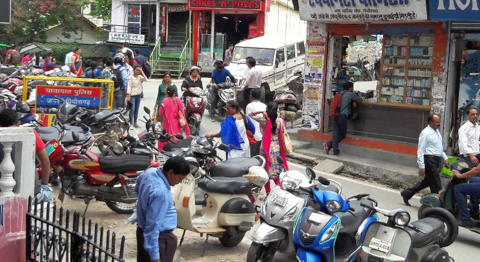 Traffic jams in Pithoragarh