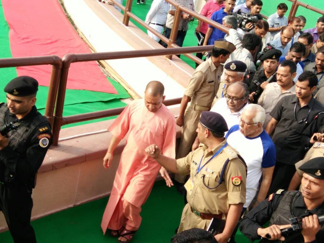 rehearsal for international yoga day in lucknow