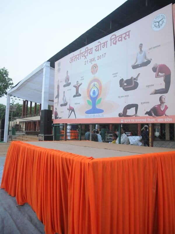 international yoga day function in agra will be live on facebook