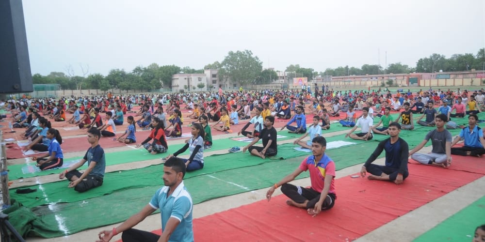 international yoga day function in agra will be live on facebook