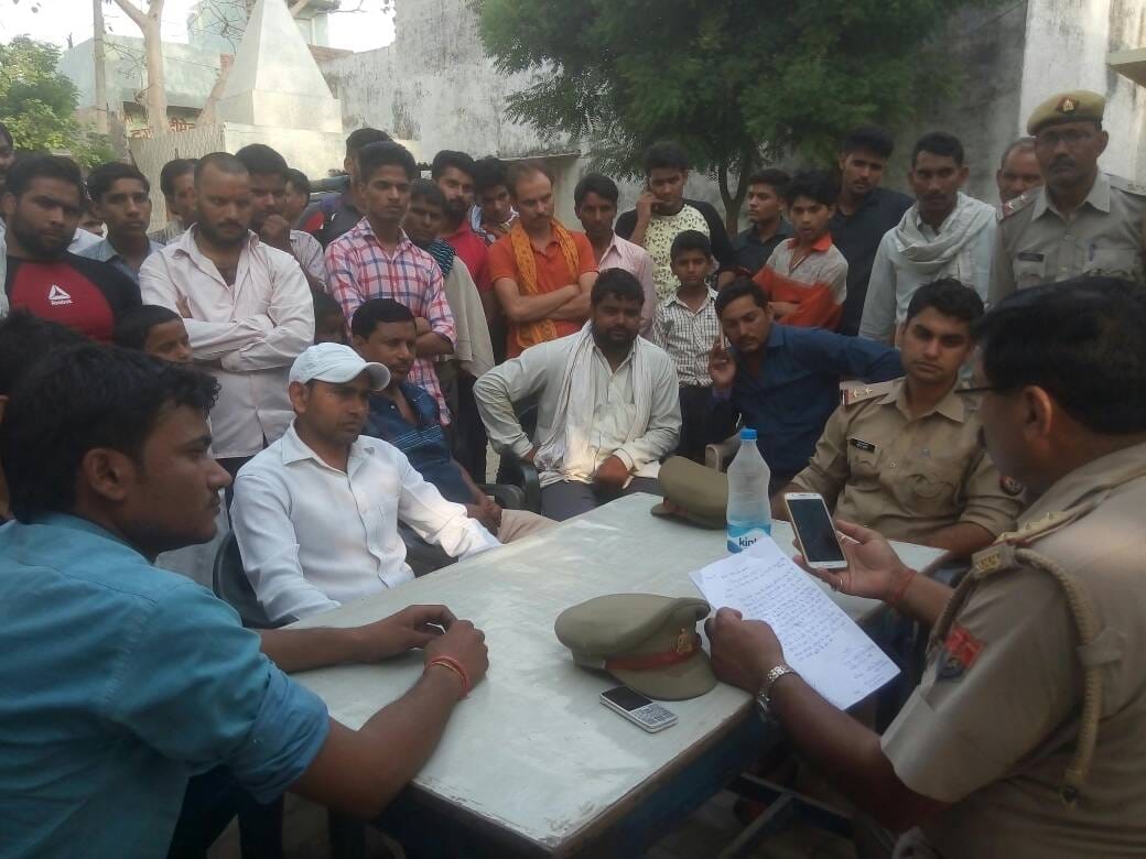tension in mathura after comment on victory of pakistan in champions trophy 