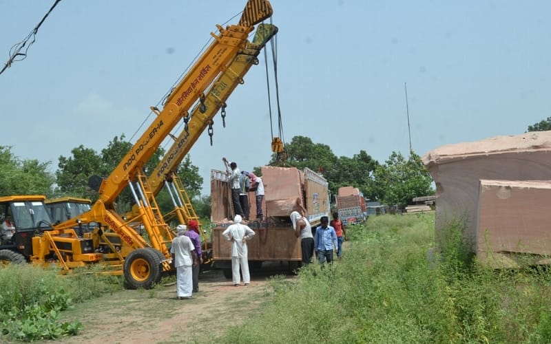 brick for ram mandir reaches to ayodhya