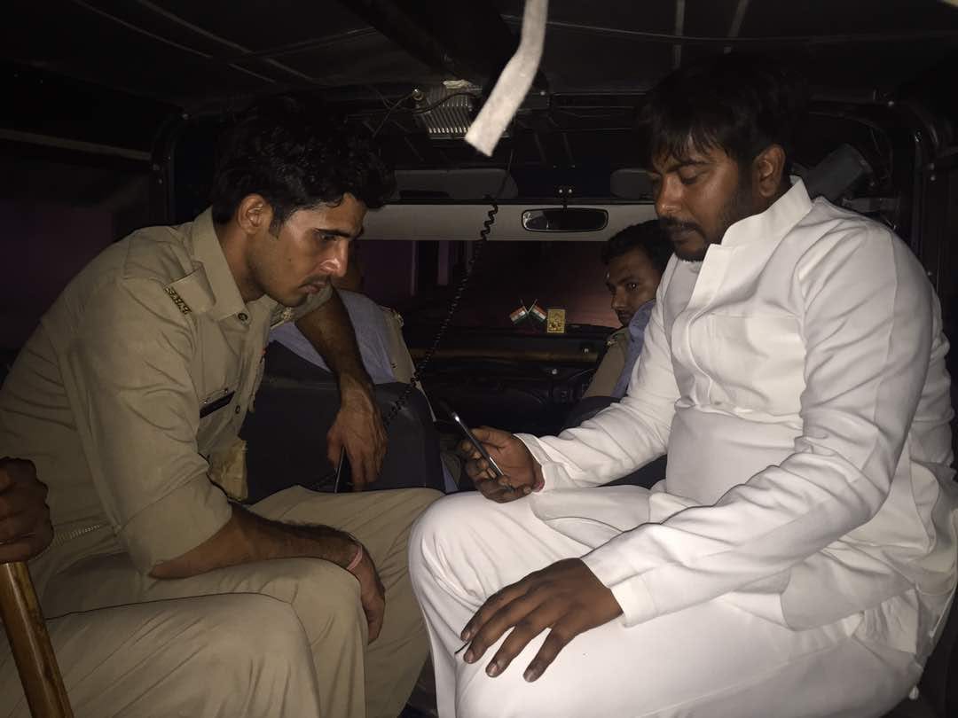 sp youth wing president and vice president under arrest because of modi visit