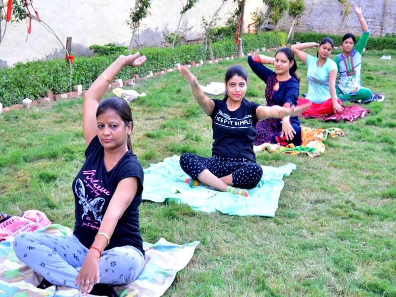 mathura is ready for the yoga practice in international yoga day