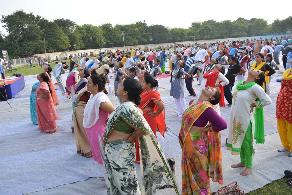 world yoga day in prime minister constiyuency