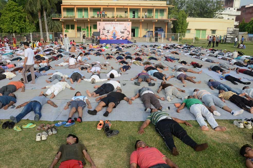 world yoga day in prime minister constiyuency